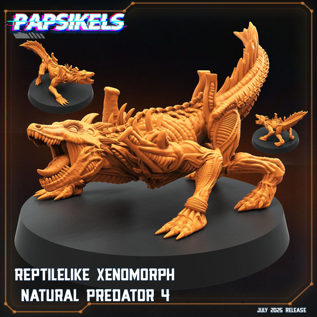 Reptilelike Xenomorph Miniature: Alien vs Predator RPG, Papsikels 28/32mm