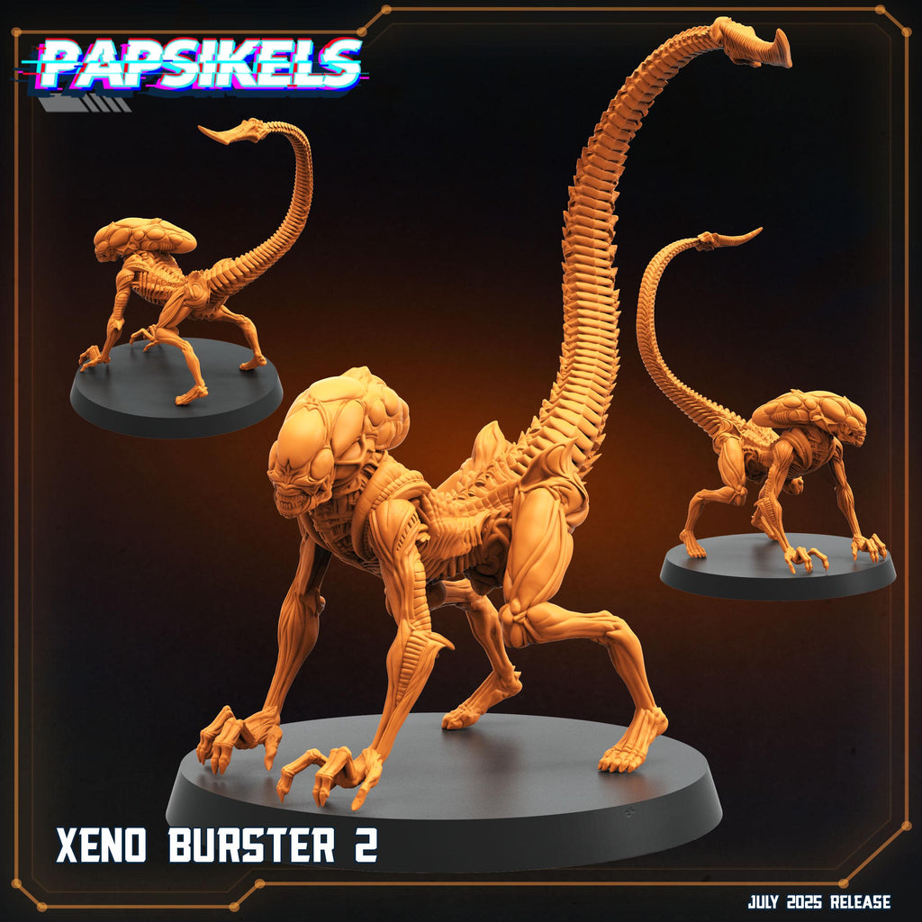 Xeno Burster Miniature: 28/32mm Sci-Fi Alien Horde - Papsikels