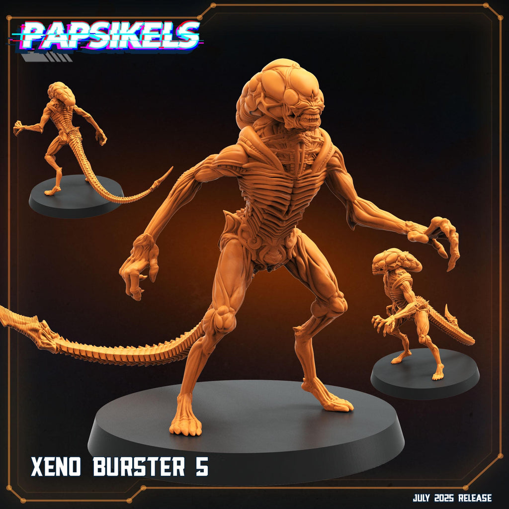 Xeno Burster Miniature: 28/32mm Sci-Fi Alien Horde - Papsikels