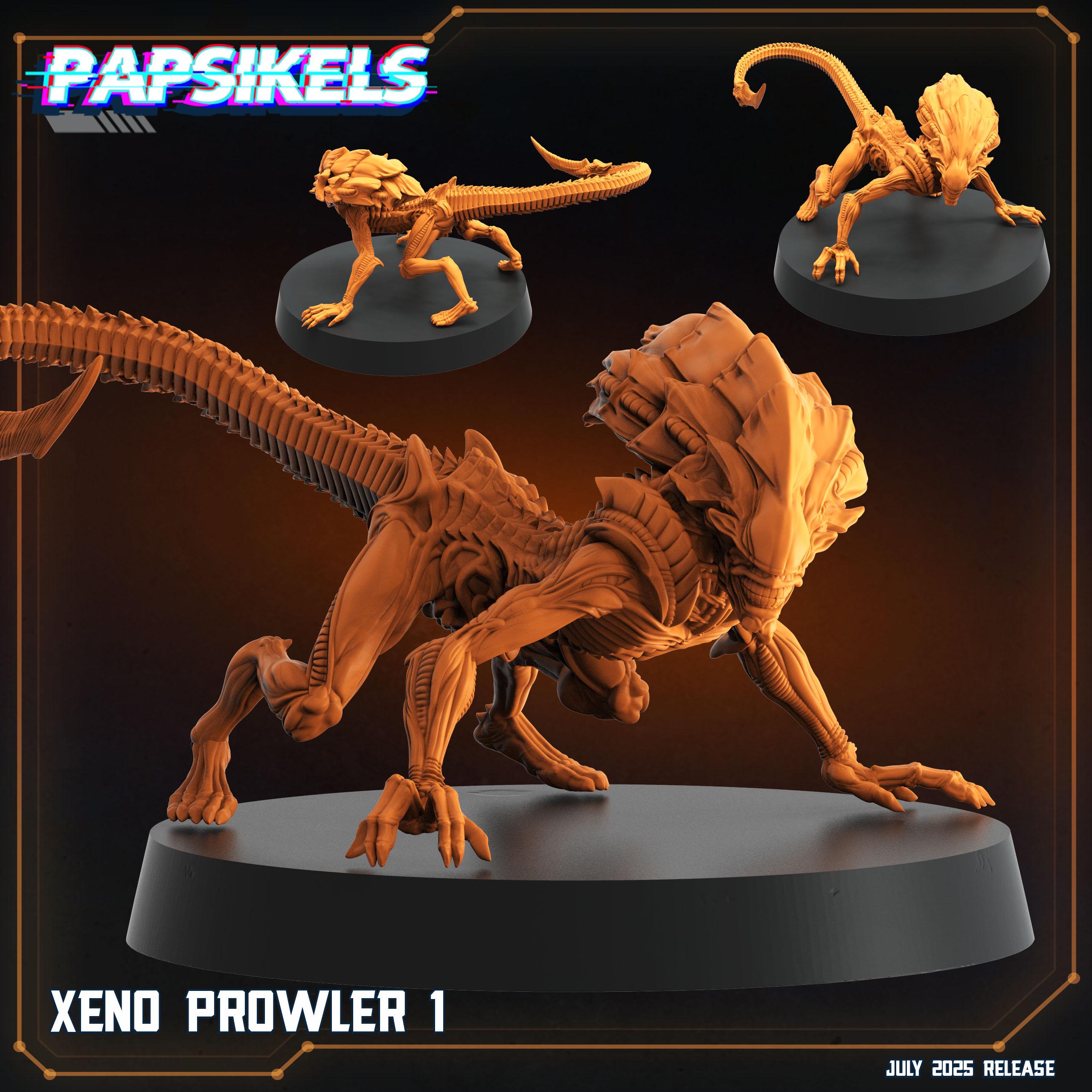 Xeno Prowler Miniature: Alien Hunters - Papsikels 28/32mm Resin Figure