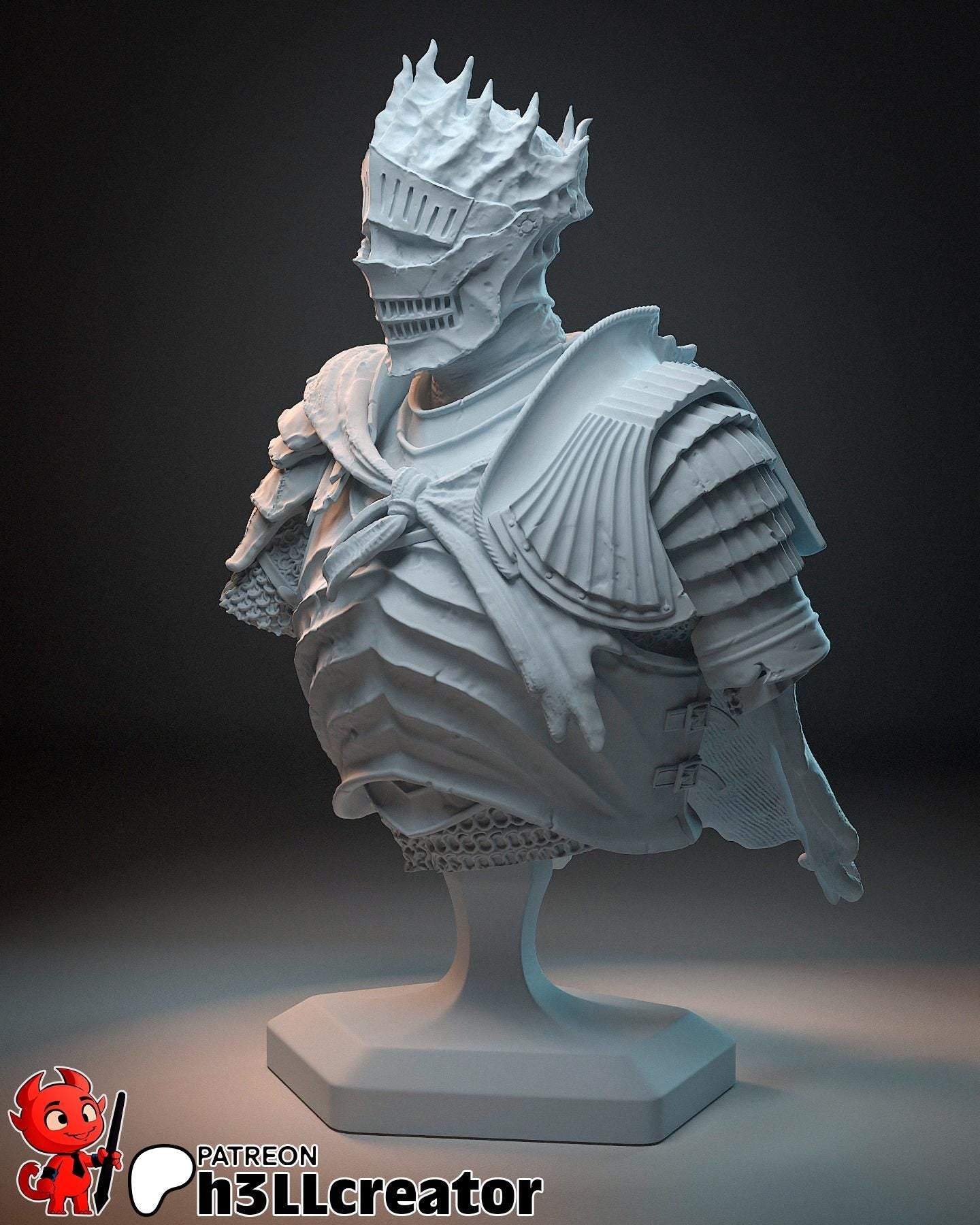 Soul of Cinders Statuette: Dark Souls III Fan Art, DIY Model Kit