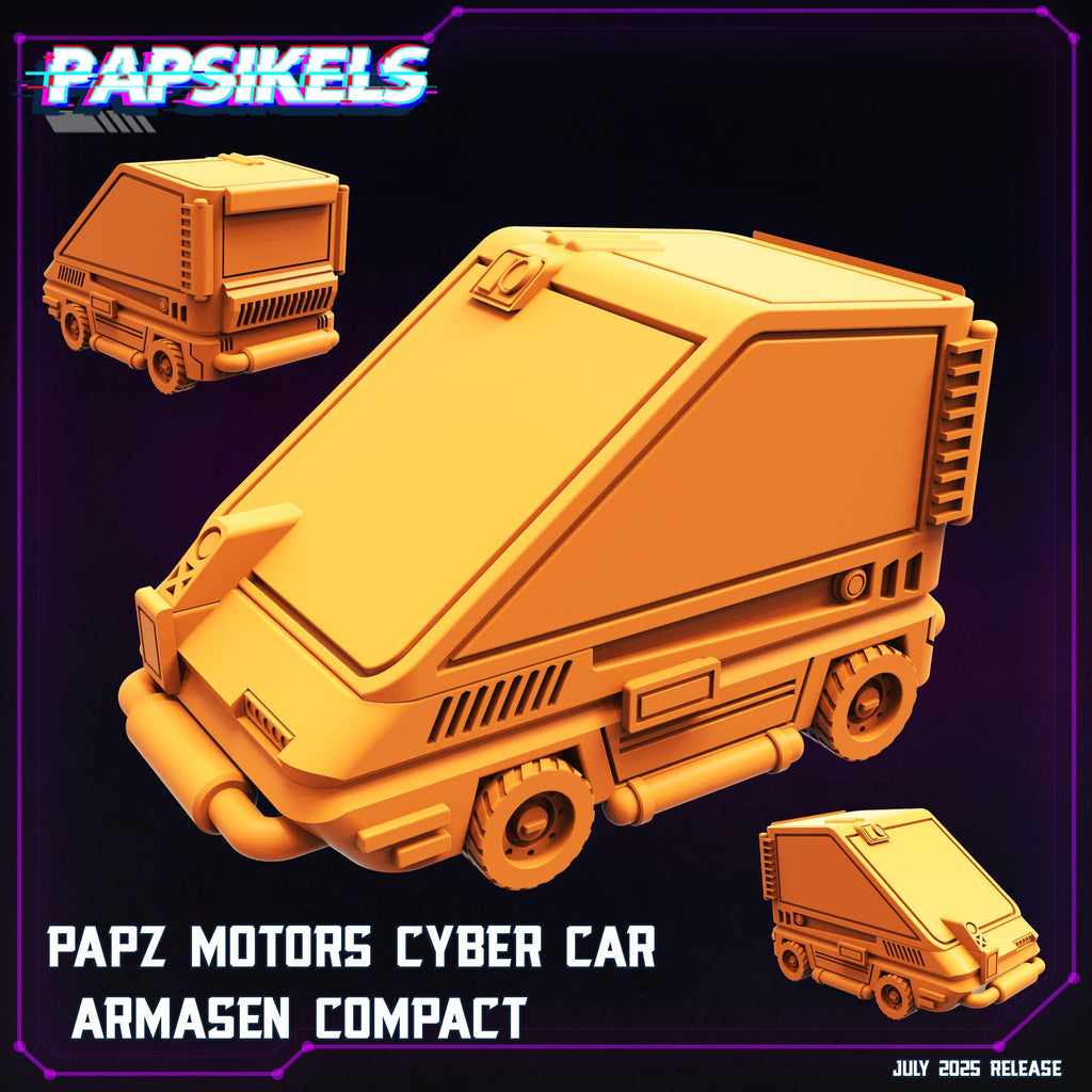 Cyberpunk Papz Motors Cyber Cars: Blade Runner Inspired 3D Printed Miniatures - 28mm/32mm Scale