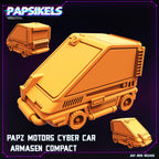 Cyberpunk Papz Motors Cyber Cars: Blade Runner Inspired 3D Printed Miniatures - 28mm/32mm Scale