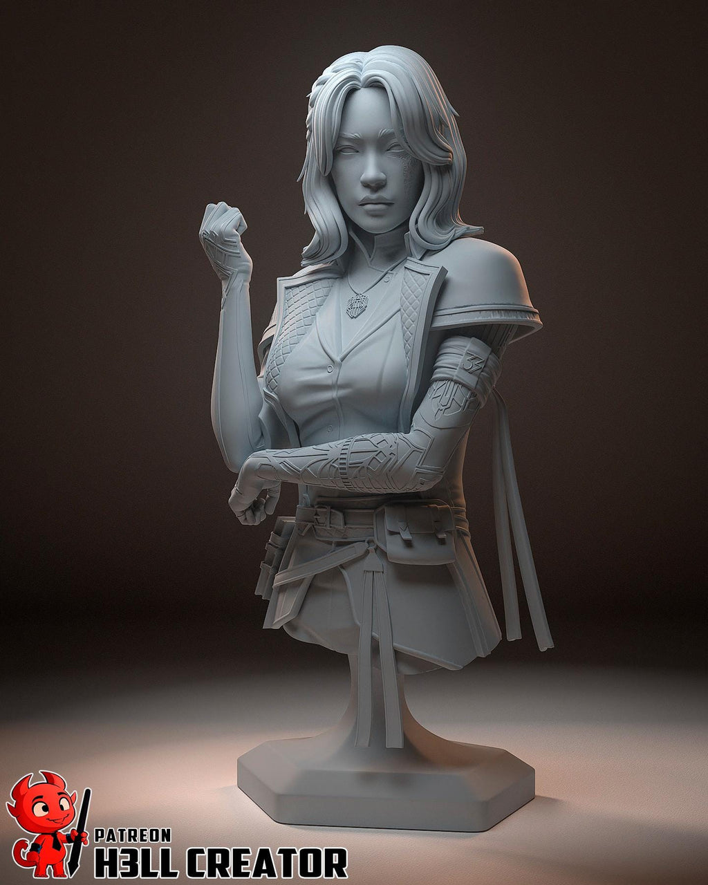Lune from Clair Obscur Expedition 33 (fan art) | Full Model or Bust | Miniature scale 1:12 | h3LL Creator | DIY Model Kit