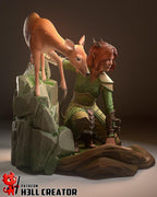 Doric from Dungeons and Dragons - Honor Among Thieves (fan art) | Full Model or Bust | Miniature scale 1:12 | h3LL Creator | DIY Model Kit