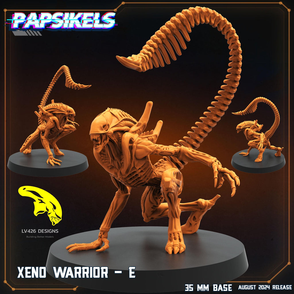 Alien Xenomorph Warriors 32mm Miniature for Sci-Fi RPG, Tabletop Gaming - Papsikels Resurgence Collection