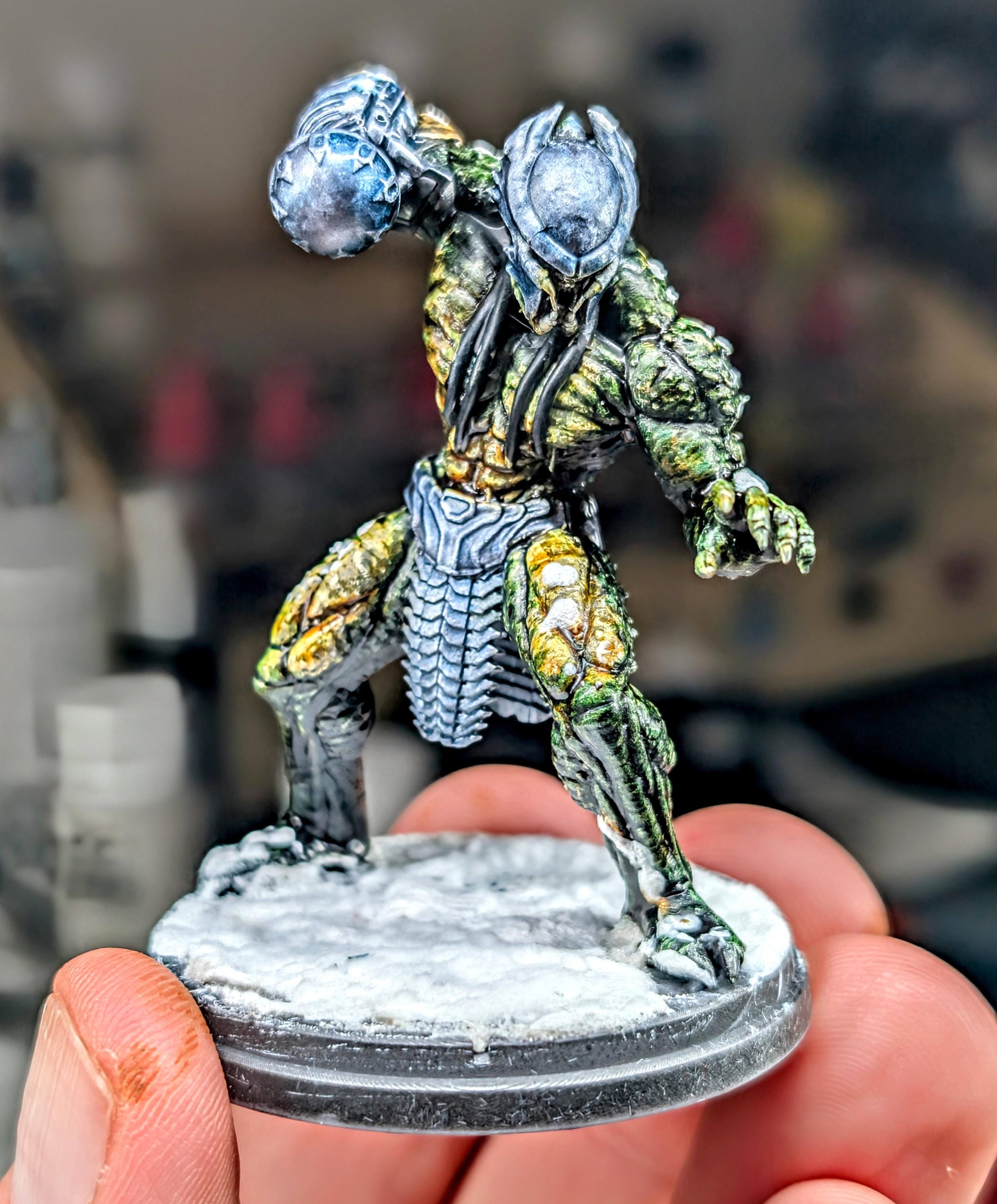 Viking Skull Hunter Miniature: 32mm Sci-Fi Wargame Model by Papsikels