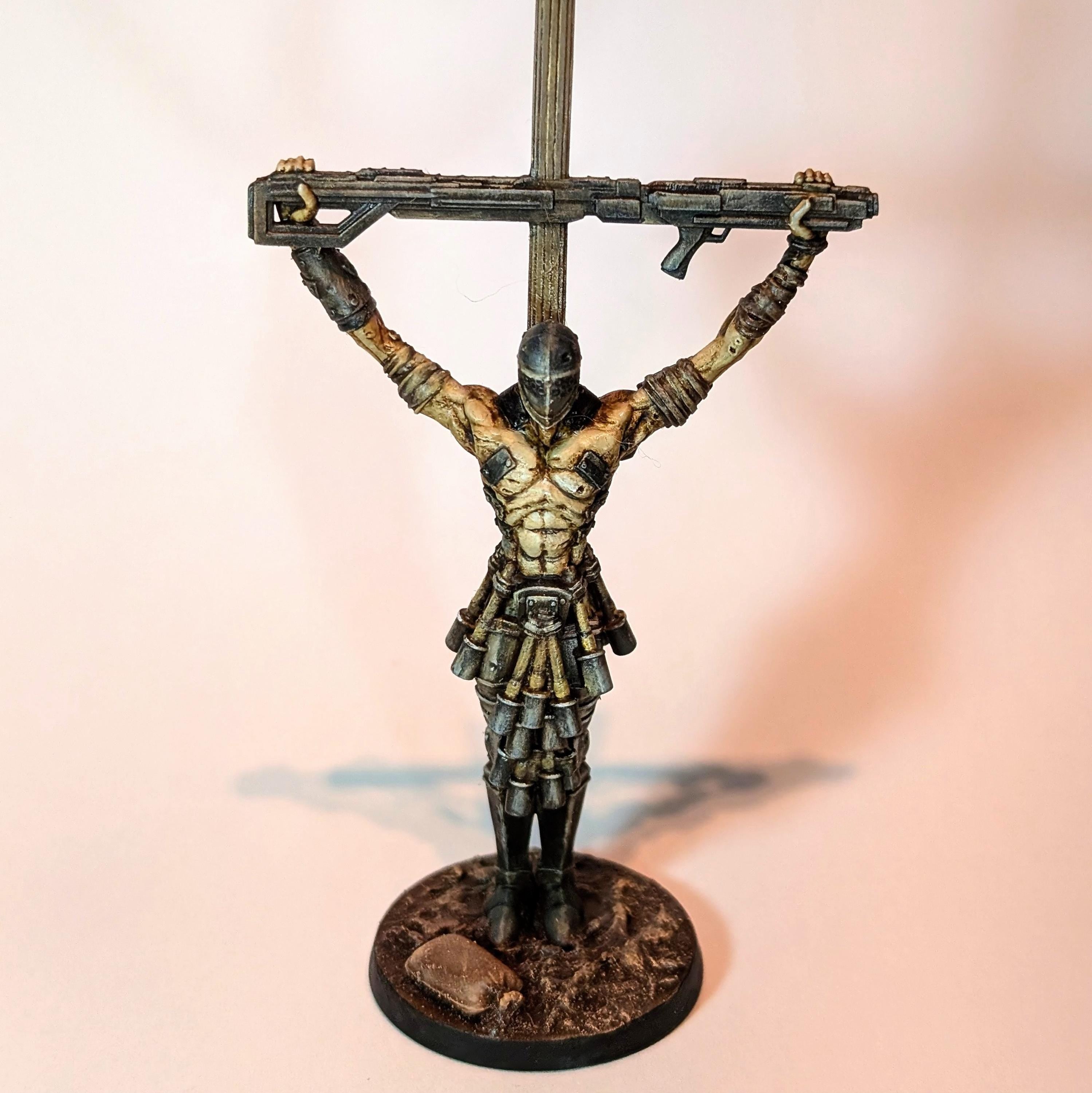 Nazarene Communicant Miniature: Trench Crusade Grimdark RPG, Papsikels 32mm Resin