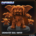 Gremdator Skull Hunter: 3D Printed Resin Miniature - Papsikels Hybrid