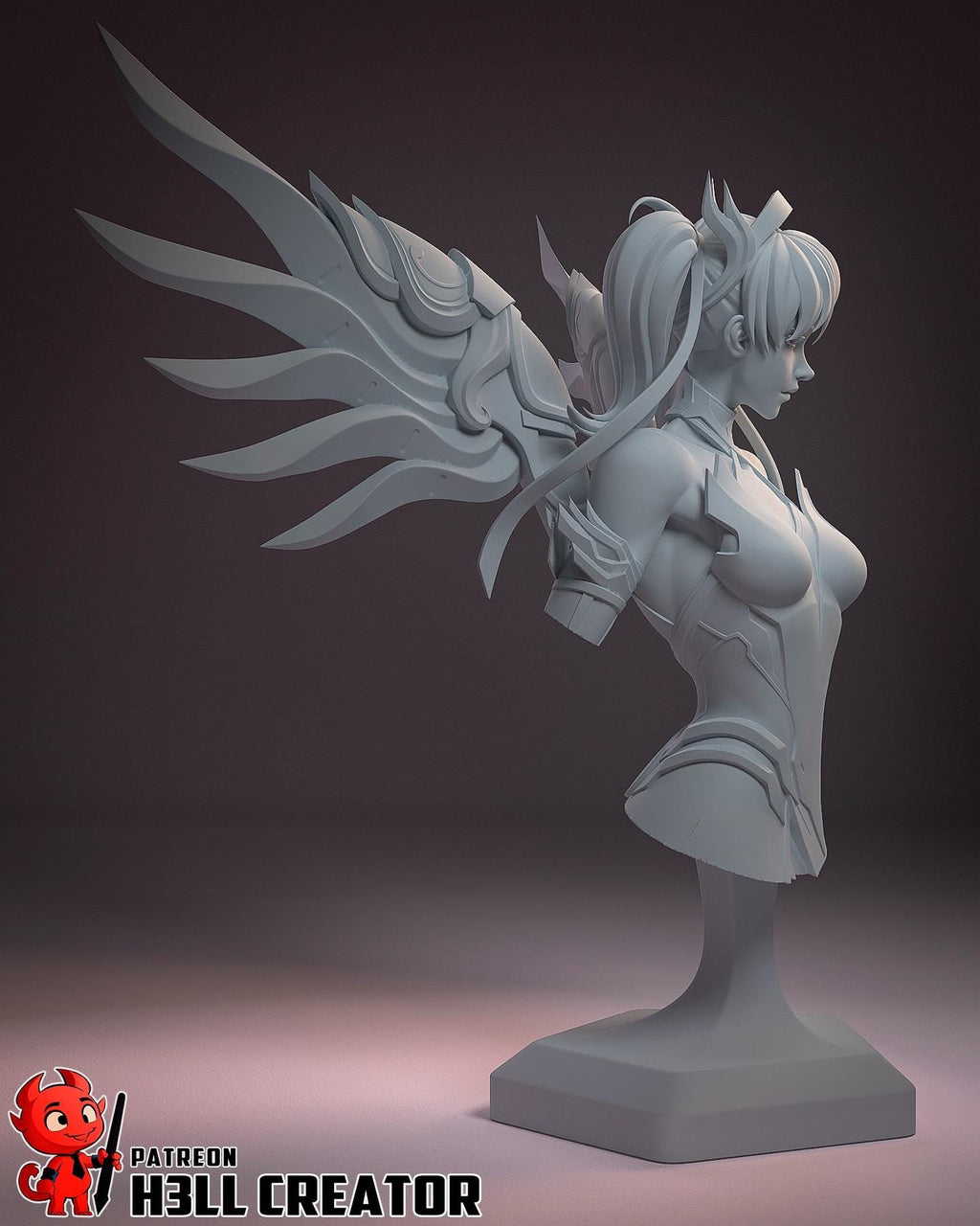 Mercy from Overwatch (fan art) | Full Model or Bust | Miniature scale 1:12 | h3LL Creator | DIY Model Kit