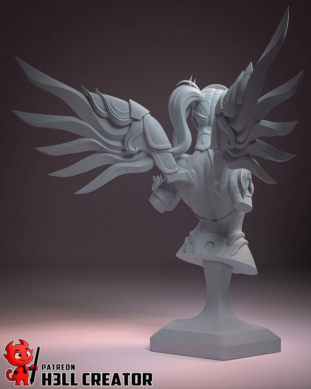 Mercy from Overwatch (fan art) | Full Model or Bust | Miniature scale 1:12 | h3LL Creator | DIY Model Kit