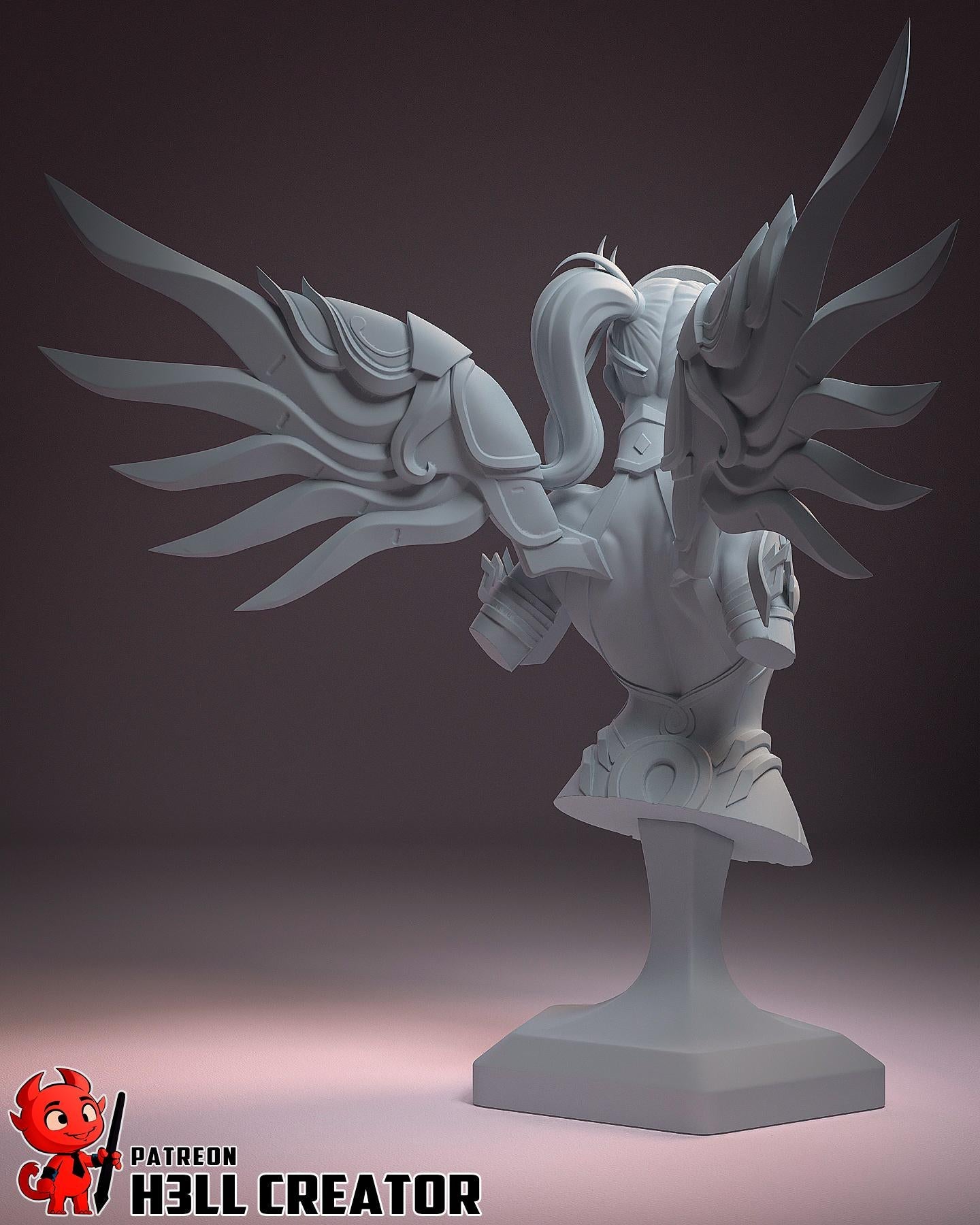 Mercy from Overwatch (fan art) | Full Model or Bust | Miniature scale 1:12 | h3LL Creator | DIY Model Kit