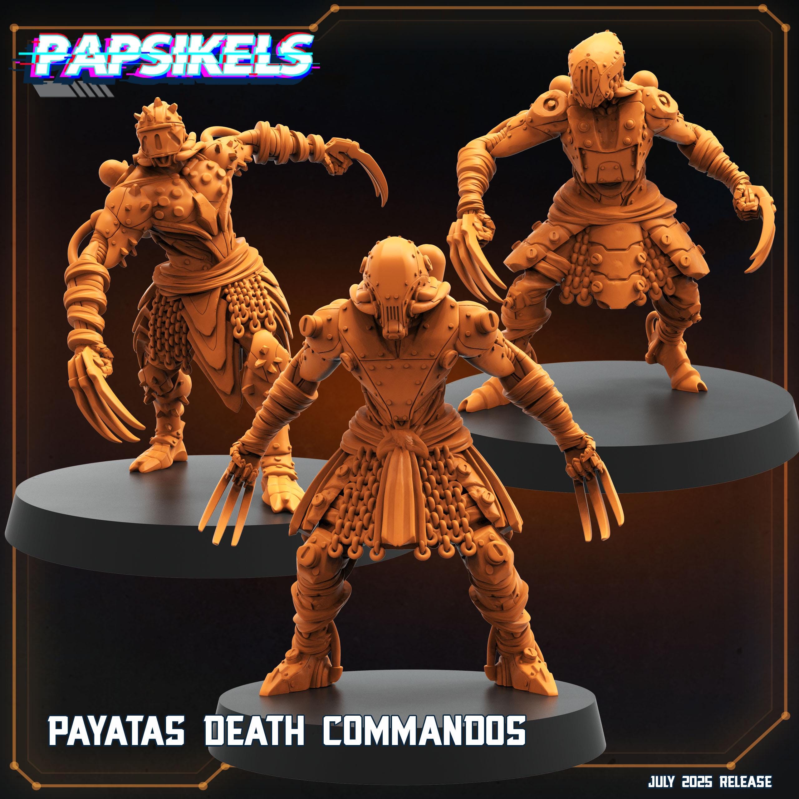 Payatas Death Commandos | Trench Crusade | Papsikels Fantasy, Resin Miniature - Tabletop miniature - Fantasy Miniature - 28mm or 32mm