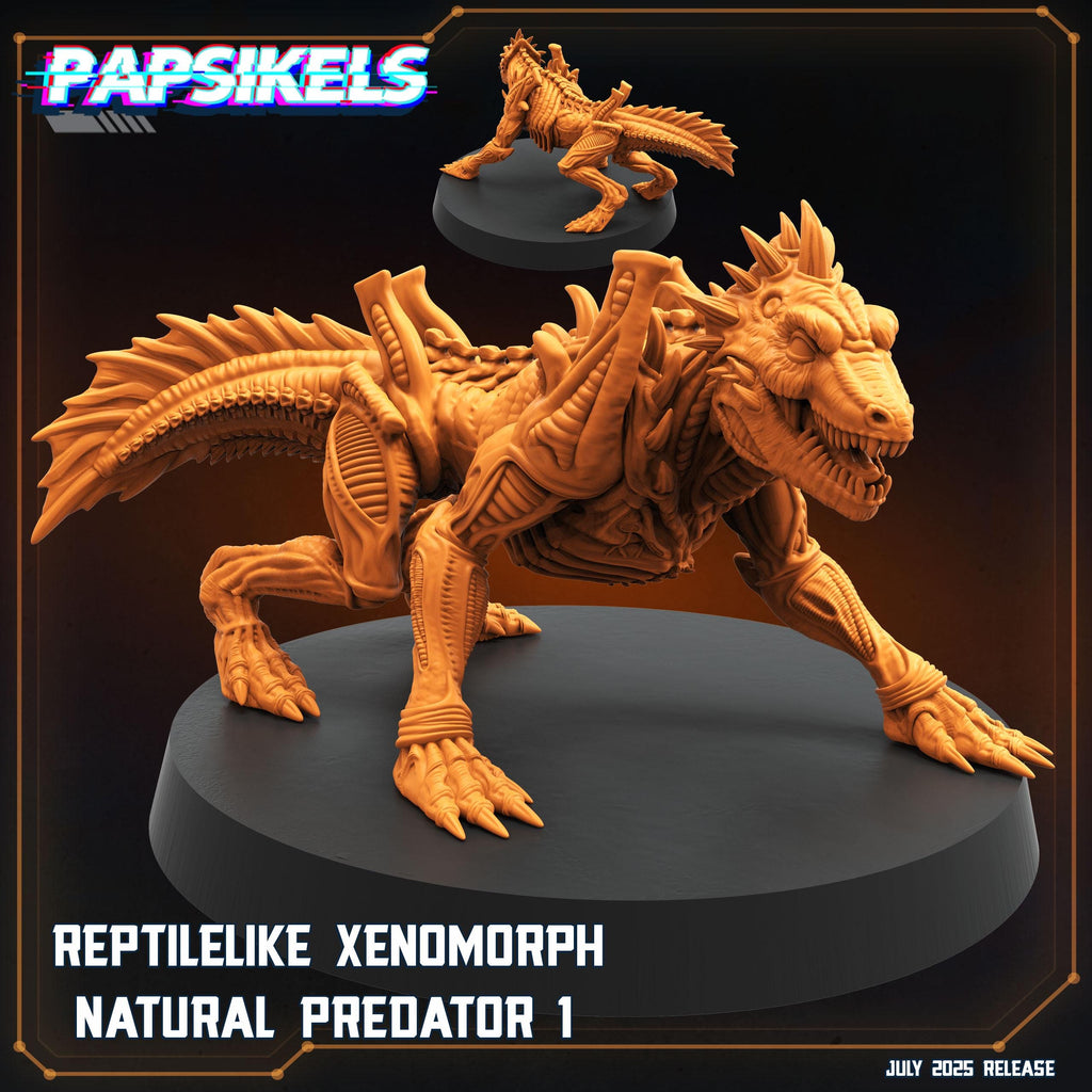 Reptilelike Xenomorph Miniature: Alien vs Predator RPG, Papsikels 28/32mm