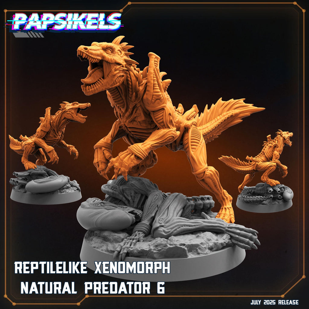 Reptilelike Xenomorph Miniature: Alien vs Predator RPG, Papsikels 28/32mm