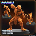 Viking Skull Hunter Miniature: 32mm Sci-Fi Wargame Model by Papsikels