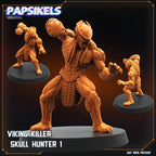 Viking Skull Hunter Miniature: 32mm Sci-Fi Wargame Model by Papsikels