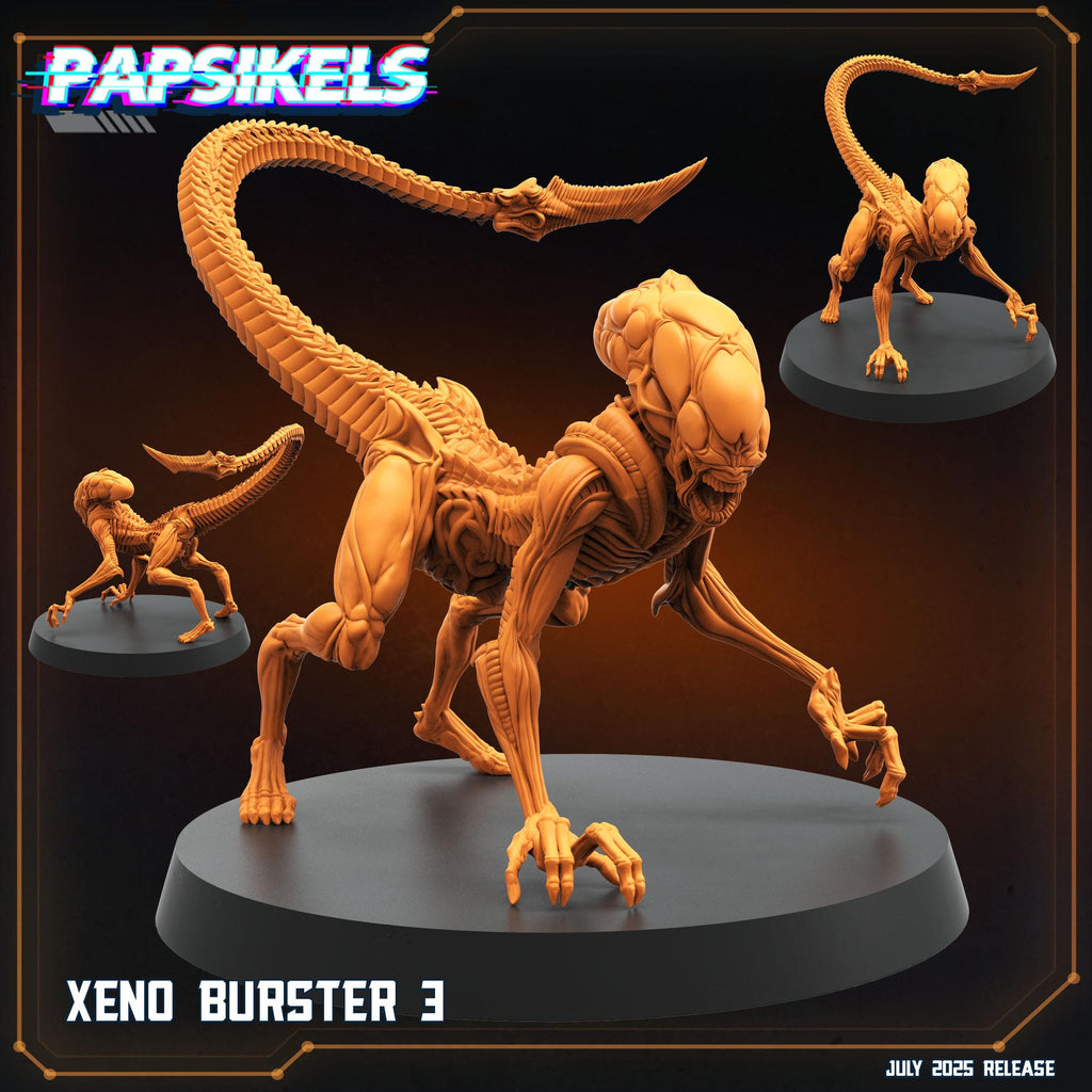 Xeno Burster Miniature: 28/32mm Sci-Fi Alien Horde - Papsikels