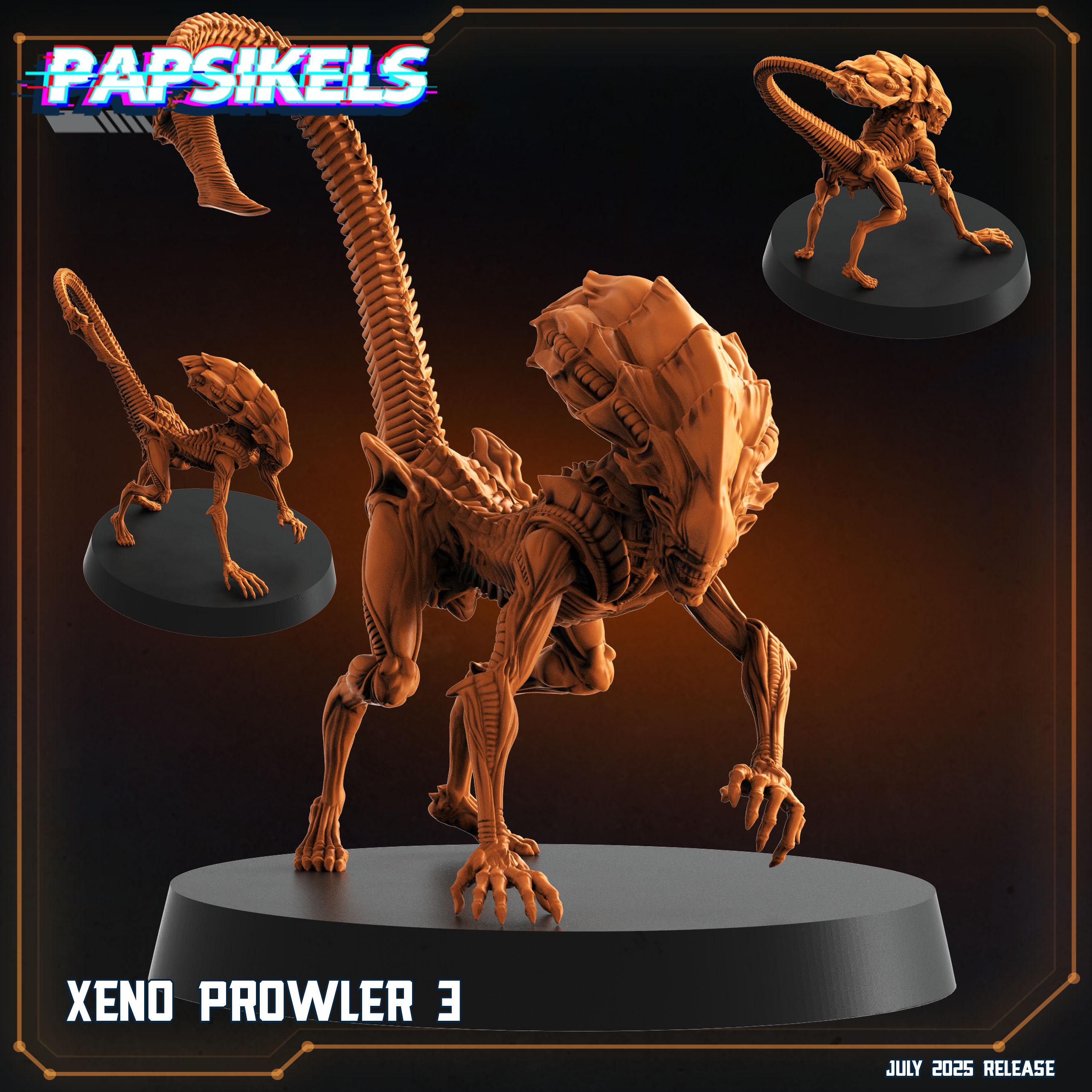 Xeno Prowler Miniature: Alien Hunters - Papsikels 28/32mm Resin Figure