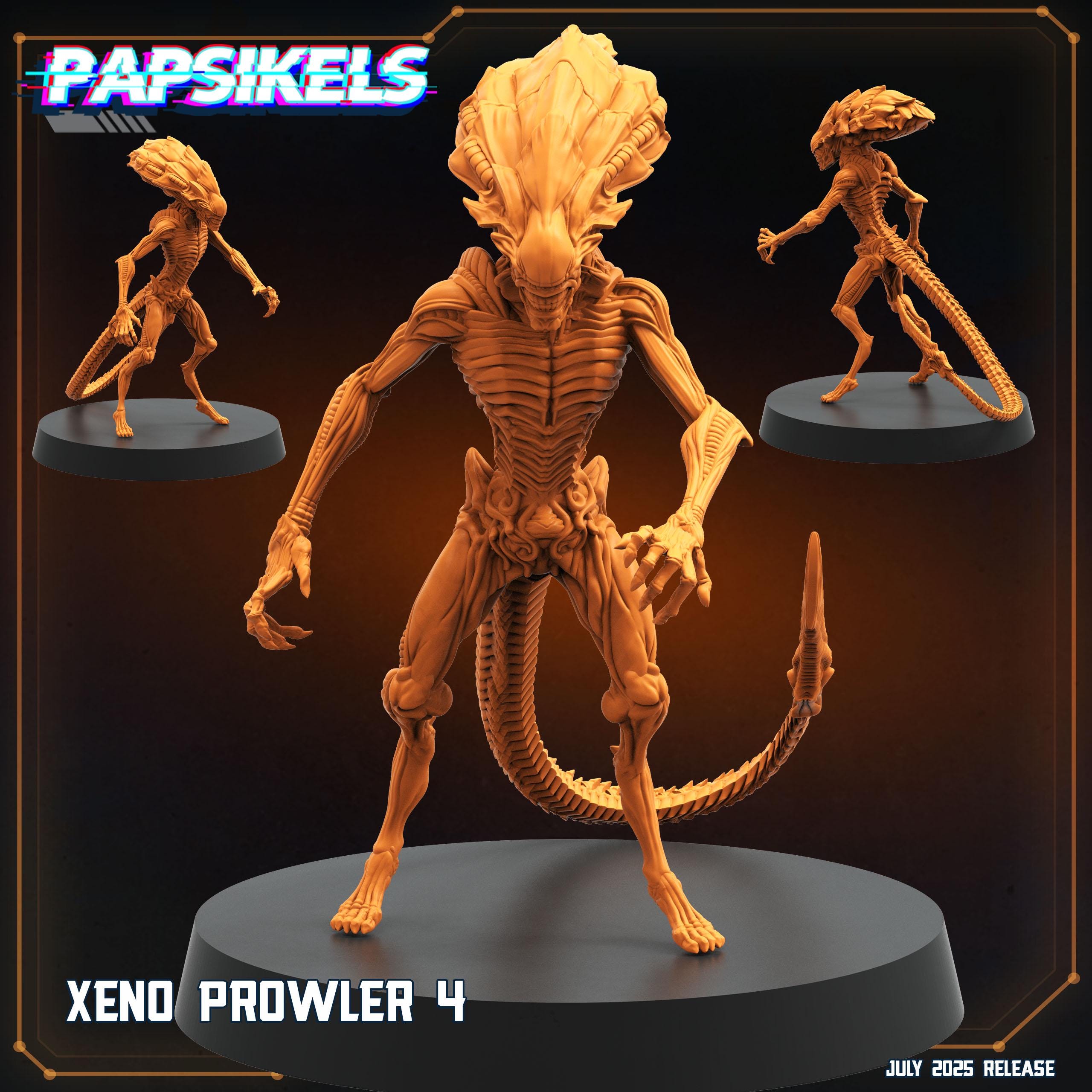 Xeno Prowler Miniature: Alien Hunters - Papsikels 28/32mm Resin Figure