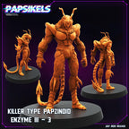 Cyberpunk | Killer Type Papzinoid Enzyme III | Guyver – Papsikels Miniature – 3D Printed Resin Mini, 28mm or 32mm, RPG, TTRPG, Wargaming