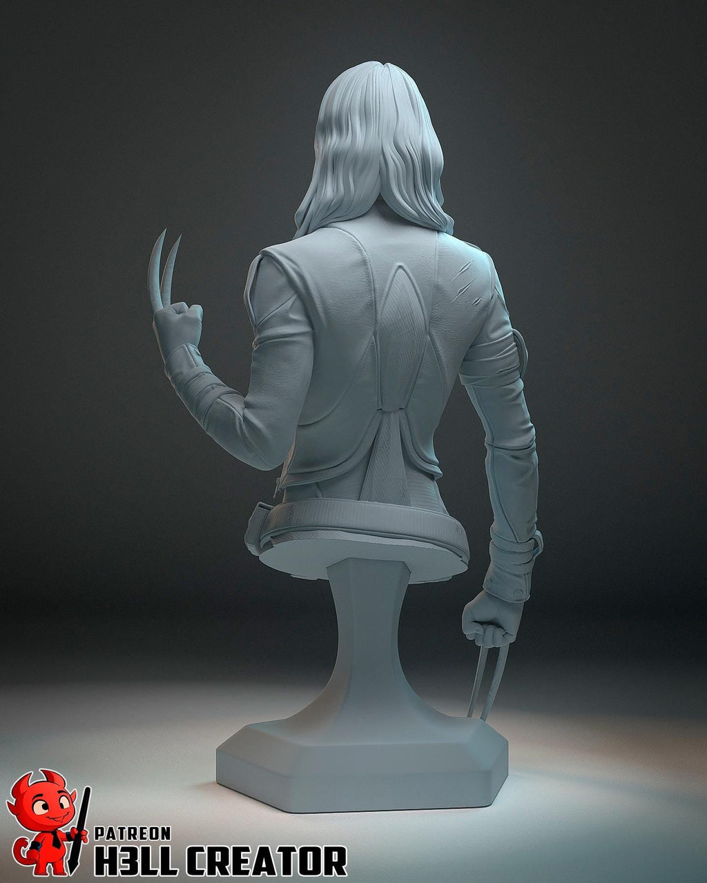X-23 from X-Men (fan art) | Full Model or Bust | Miniature scale 1:12 | h3LL Creator | DIY Model Kit