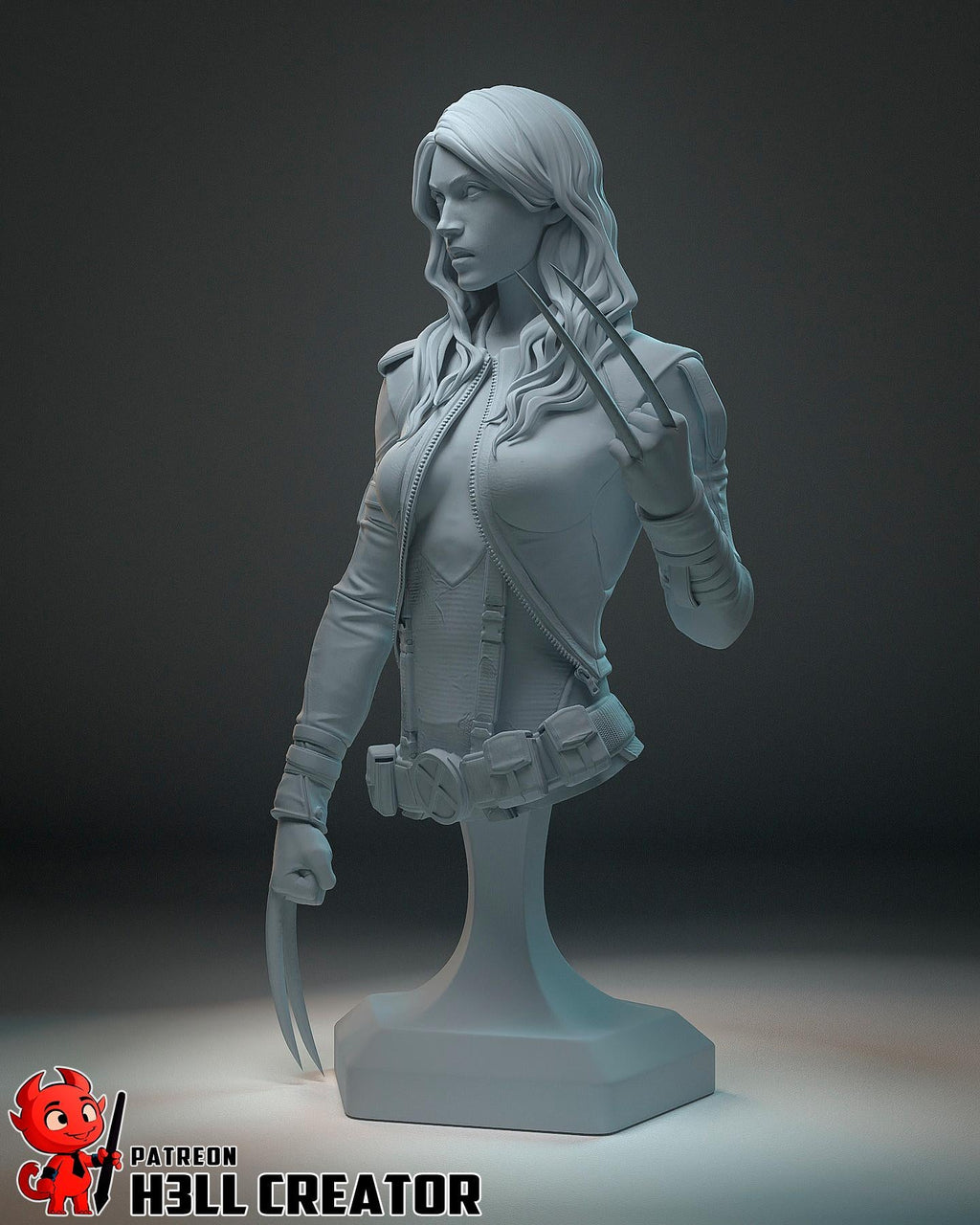X-23 from X-Men (fan art) | Full Model or Bust | Miniature scale 1:12 | h3LL Creator | DIY Model Kit