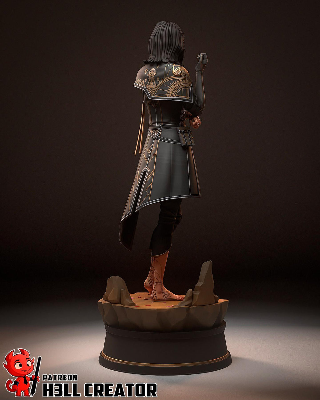 Lune from Clair Obscur Expedition 33 (fan art) | Full Model or Bust | Miniature scale 1:12 | h3LL Creator | DIY Model Kit