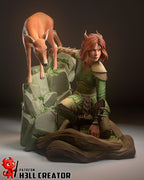 Doric from Dungeons and Dragons - Honor Among Thieves (fan art) | Full Model or Bust | Miniature scale 1:12 | h3LL Creator | DIY Model Kit