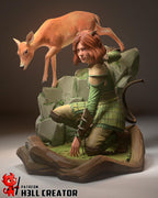 Doric from Dungeons and Dragons - Honor Among Thieves (fan art) | Full Model or Bust | Miniature scale 1:12 | h3LL Creator | DIY Model Kit