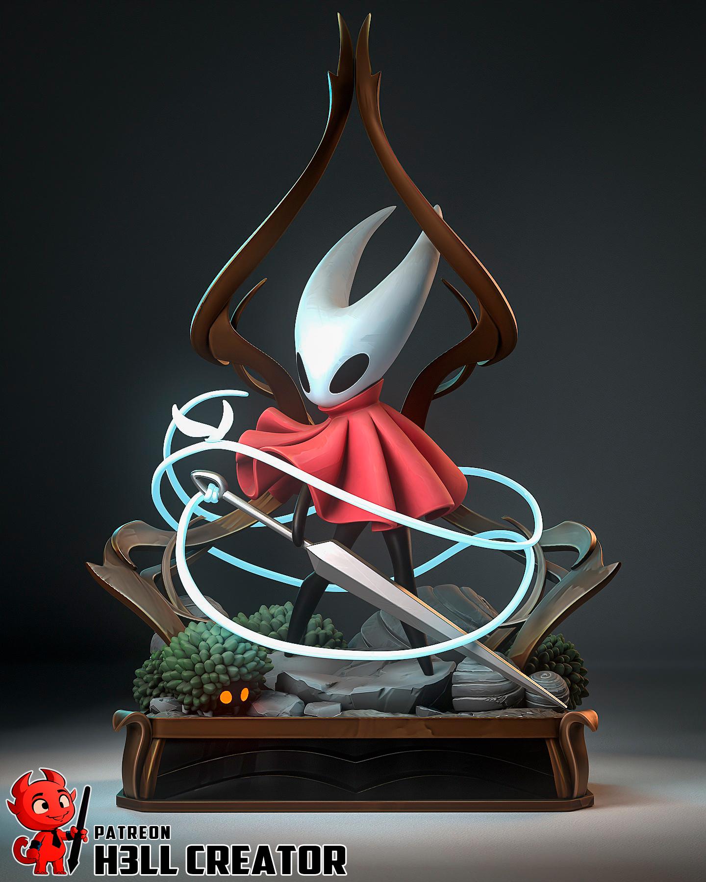 Hornet from Hollow Knight - Silksong (fan art) | Full Model | Miniature scale 1:12 | h3LL Creator | DIY Model Kit