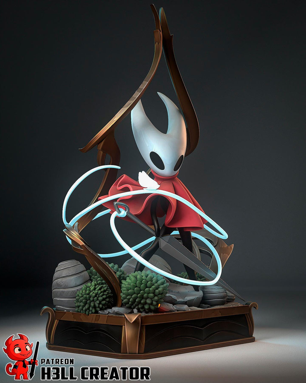Hornet from Hollow Knight - Silksong (fan art) | Full Model | Miniature scale 1:12 | h3LL Creator | DIY Model Kit
