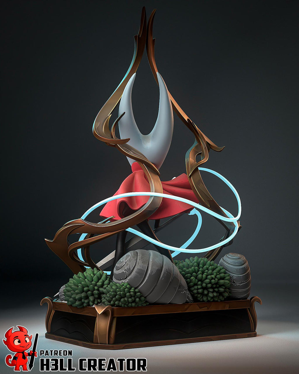 Hornet from Hollow Knight - Silksong (fan art) | Full Model | Miniature scale 1:12 | h3LL Creator | DIY Model Kit