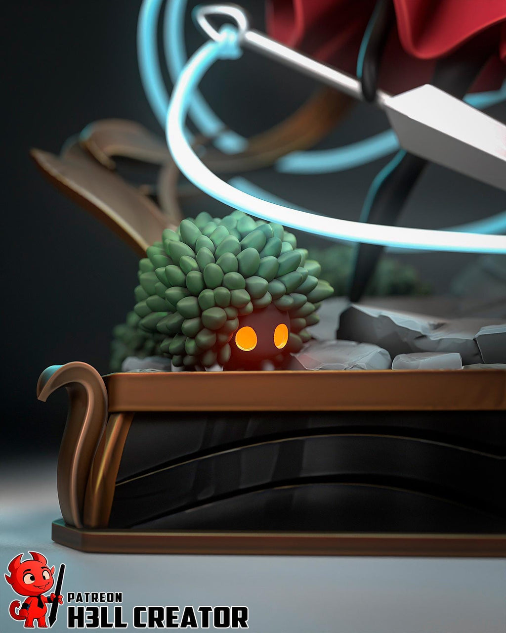 Hornet from Hollow Knight - Silksong (fan art) | Full Model | Miniature scale 1:12 | h3LL Creator | DIY Model Kit