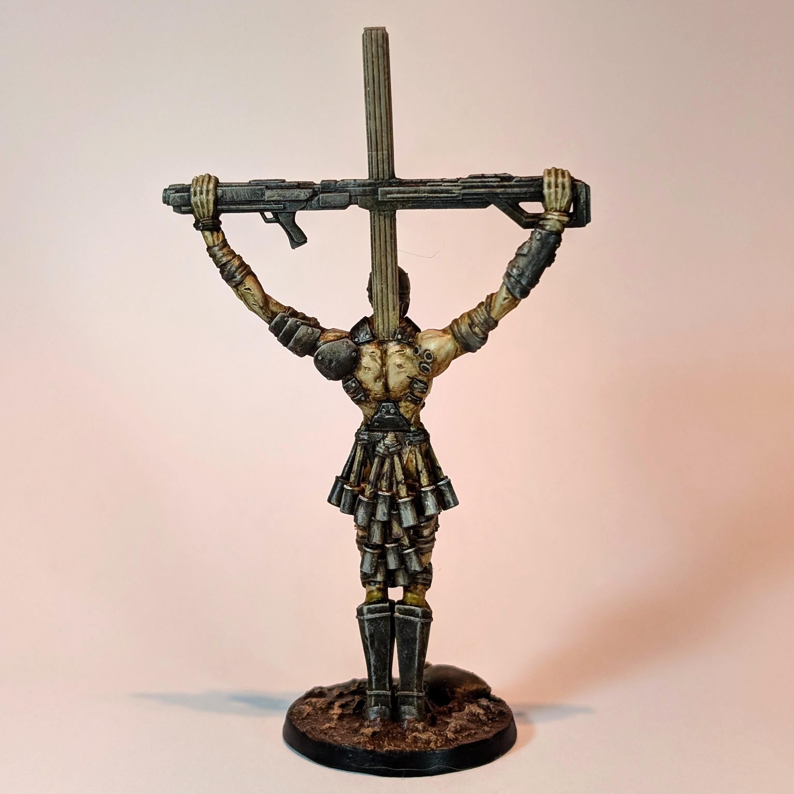 Nazarene Communicant Miniature: Trench Crusade Grimdark RPG, Papsikels 32mm Resin
