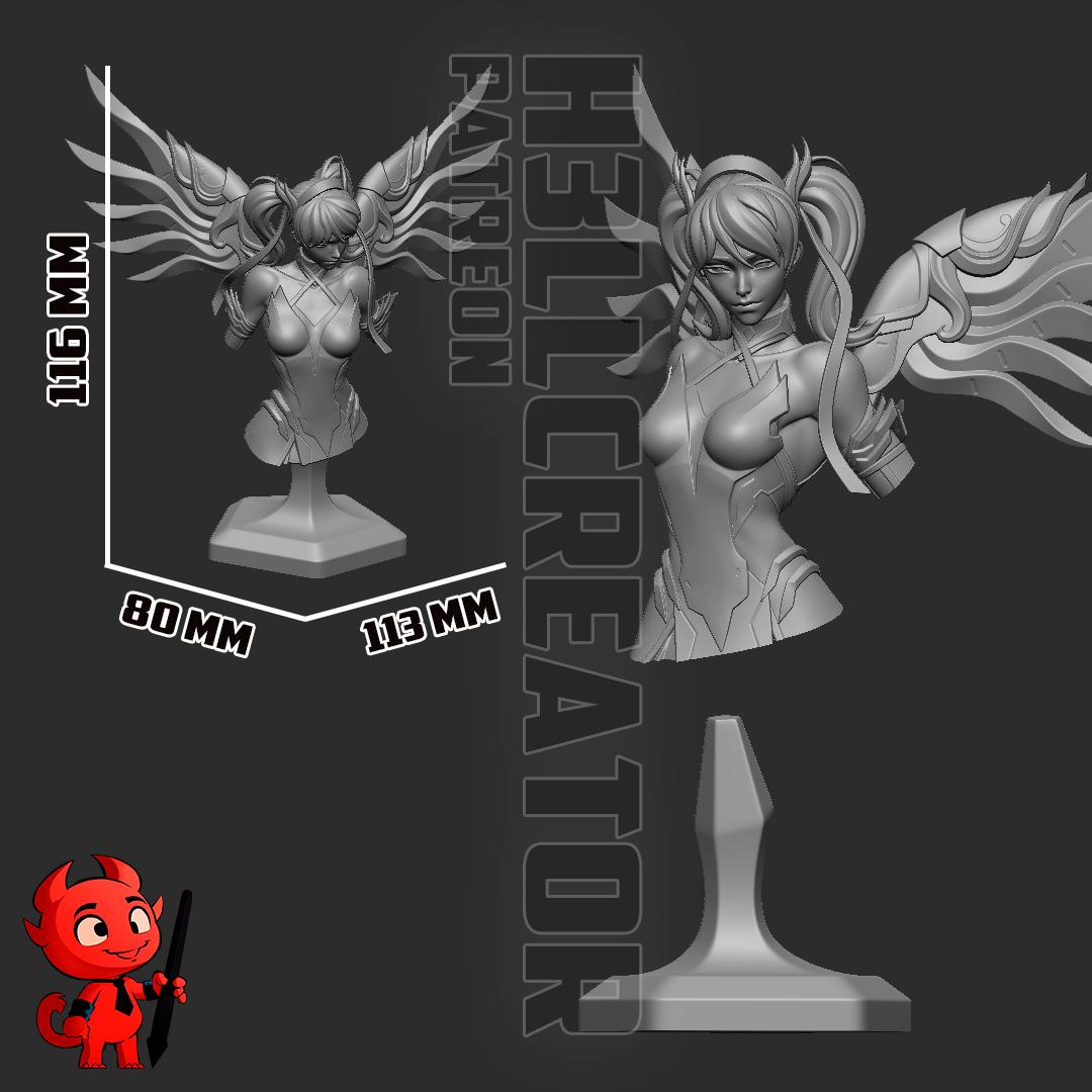 Mercy from Overwatch (fan art) | Full Model or Bust | Miniature scale 1:12 | h3LL Creator | DIY Model Kit