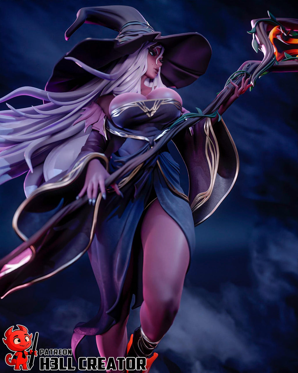 Recluse from Elden Ring Nightreign (fan art) | Full Model or Bust | Miniature scale 1:12 | h3LL Creator | DIY Model Kit