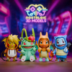 Young Pokémon in Onesies – 3D Printed Resin Figures – Cute Collectible Statues | Fan Art | Pokemon TCG | Resin Model | Nostalgic 3D Models