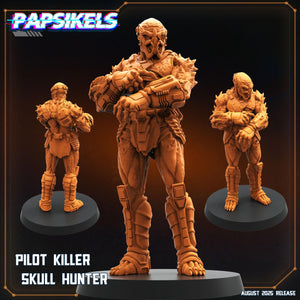 Aliens Vs Humans - August 2025 I Pilot Killer Skull Hunters | Papsikels, 28mm or 32mm Mini
