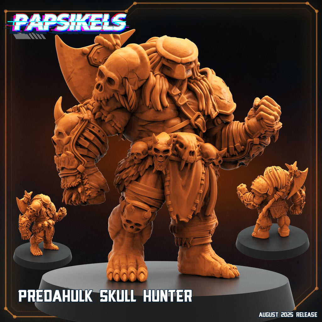 Aliens Vs Humans - August 2025 I Predahulk Skull Hunters | Papsikels, 28mm or 32mm Mini