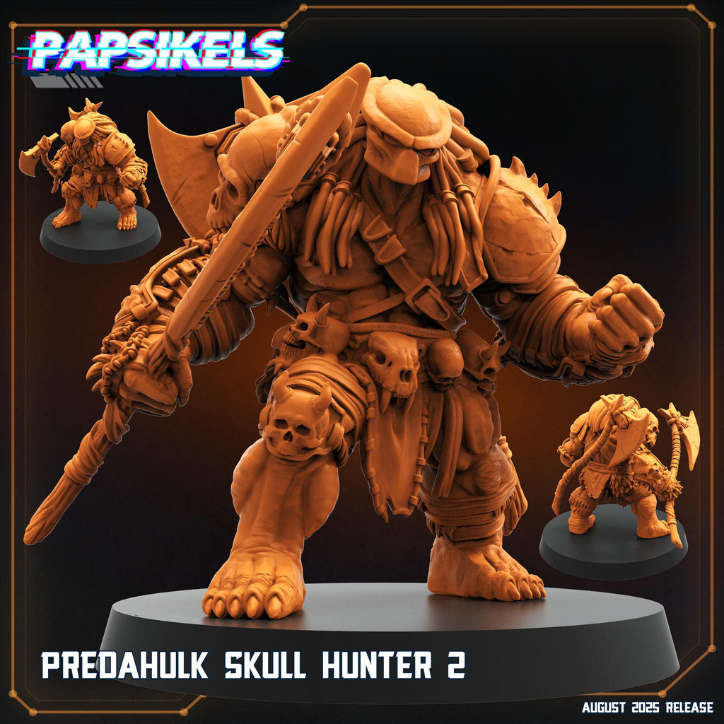 Aliens Vs Humans - August 2025 I Predahulk Skull Hunters | Papsikels, 28mm or 32mm Mini