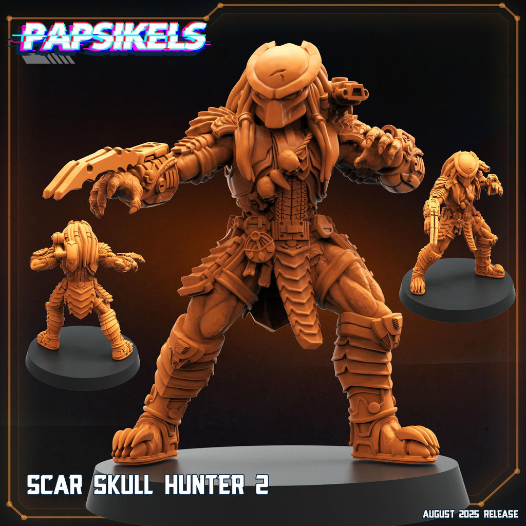 Aliens Vs Humans - August 2025 I Scar Skull Hunters | Papsikels, 28mm or 32mm Mini