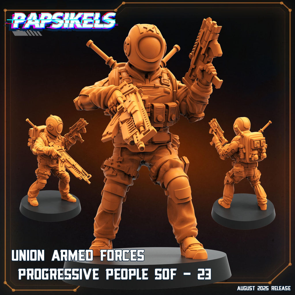 Aliens Vs Humans Miniatures: UPP Special Ops - Papsikels (28/32mm)
