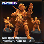 Aliens Vs Humans Miniatures: UPP Special Ops - Papsikels (28/32mm)