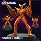 Guyver Inspired Miniature: Papzilord Li Yentsui - Sci-Fi RPG Resin Model (28/32mm Scale, Unpainted)