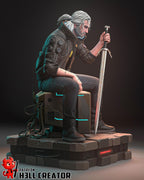 Silverronin (Geralt) from Cyberpunk 2077 / The Witcher (fan art) | Full Model or Bust | Miniature scale 1:12 | h3LL Creator | DIY Model Kit