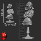 DanDaDan Momo Ayase Resin Miniature - H3LL Creator DIY Model Kit 1:12