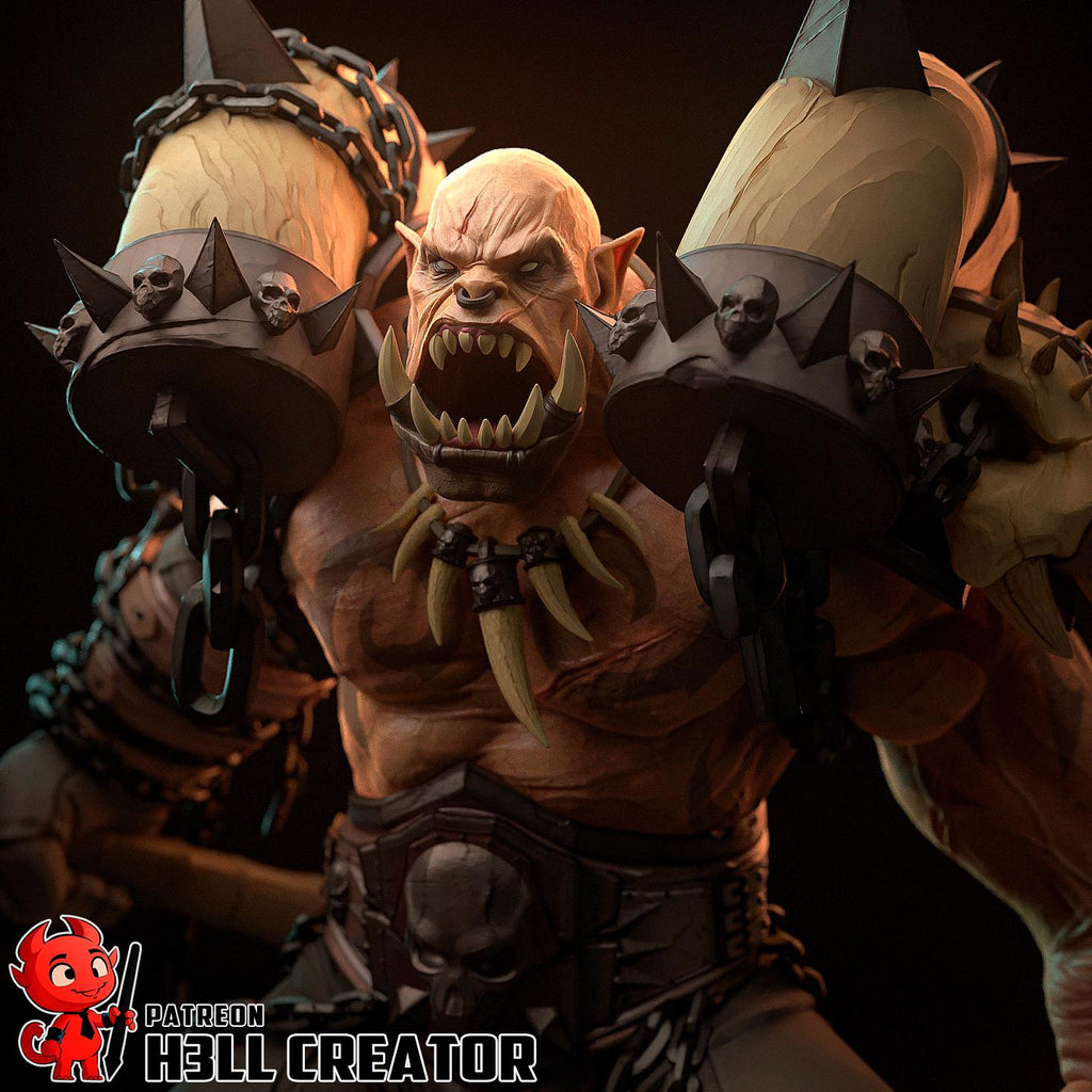 Garrosh from World of Warcraft (fan art) | Full Model or Bust | Miniature scale 1:12 | h3LL Creator | DIY Model Kit