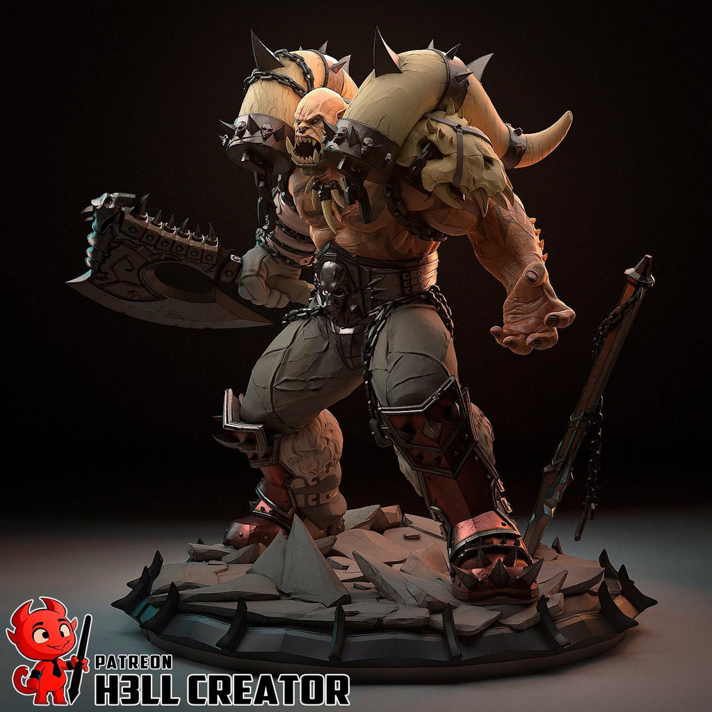 Garrosh from World of Warcraft (fan art) | Full Model or Bust | Miniature scale 1:12 | h3LL Creator | DIY Model Kit