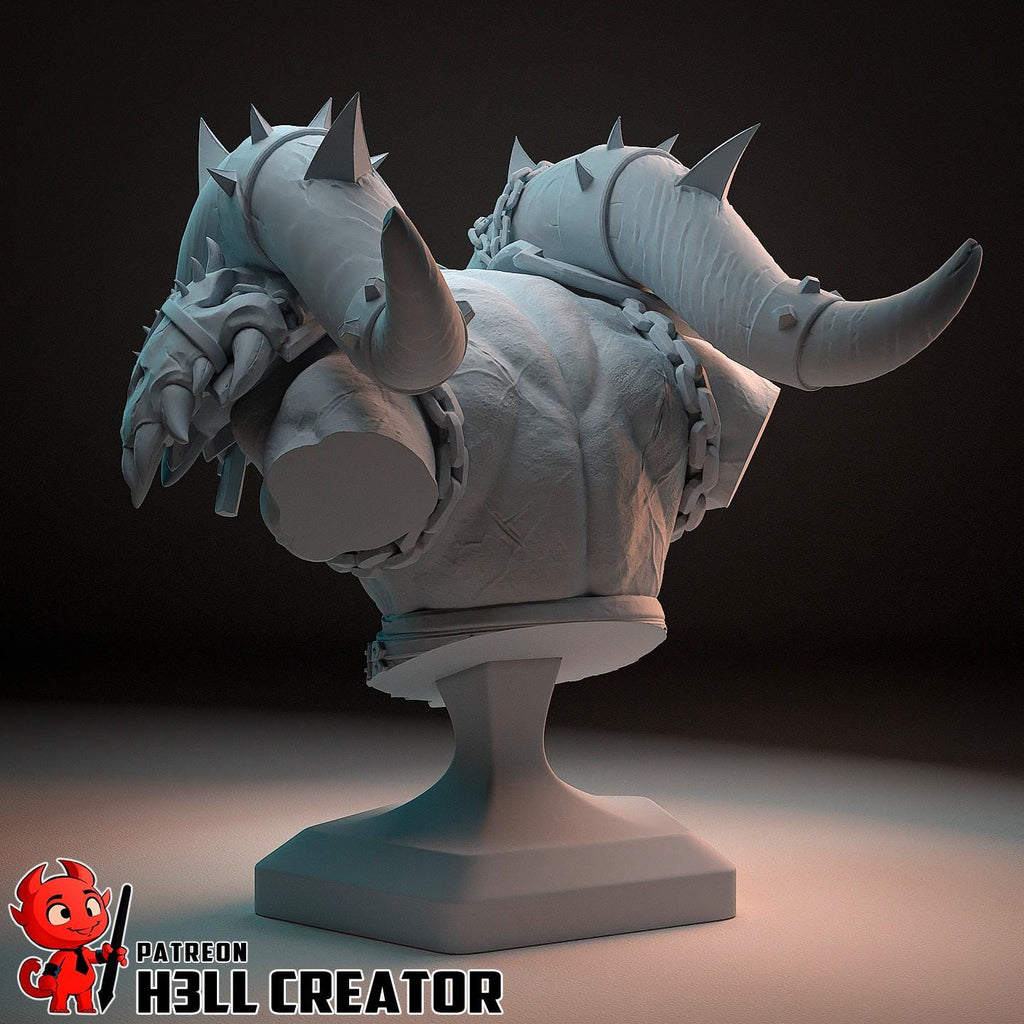 Garrosh from World of Warcraft (fan art) | Full Model or Bust | Miniature scale 1:12 | h3LL Creator | DIY Model Kit